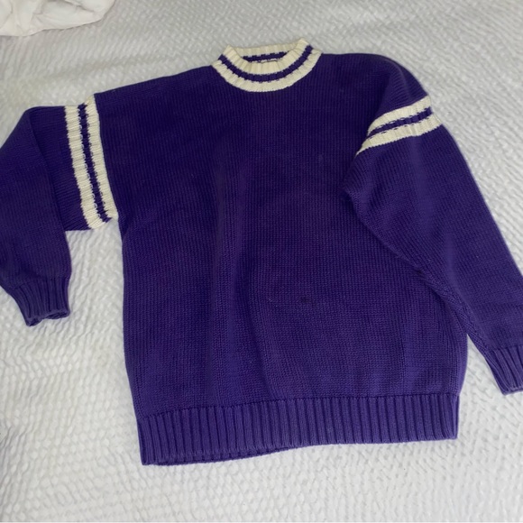 GAP Sweaters - Vintage GAP heavy cotton varsity striped sweater-size XL
